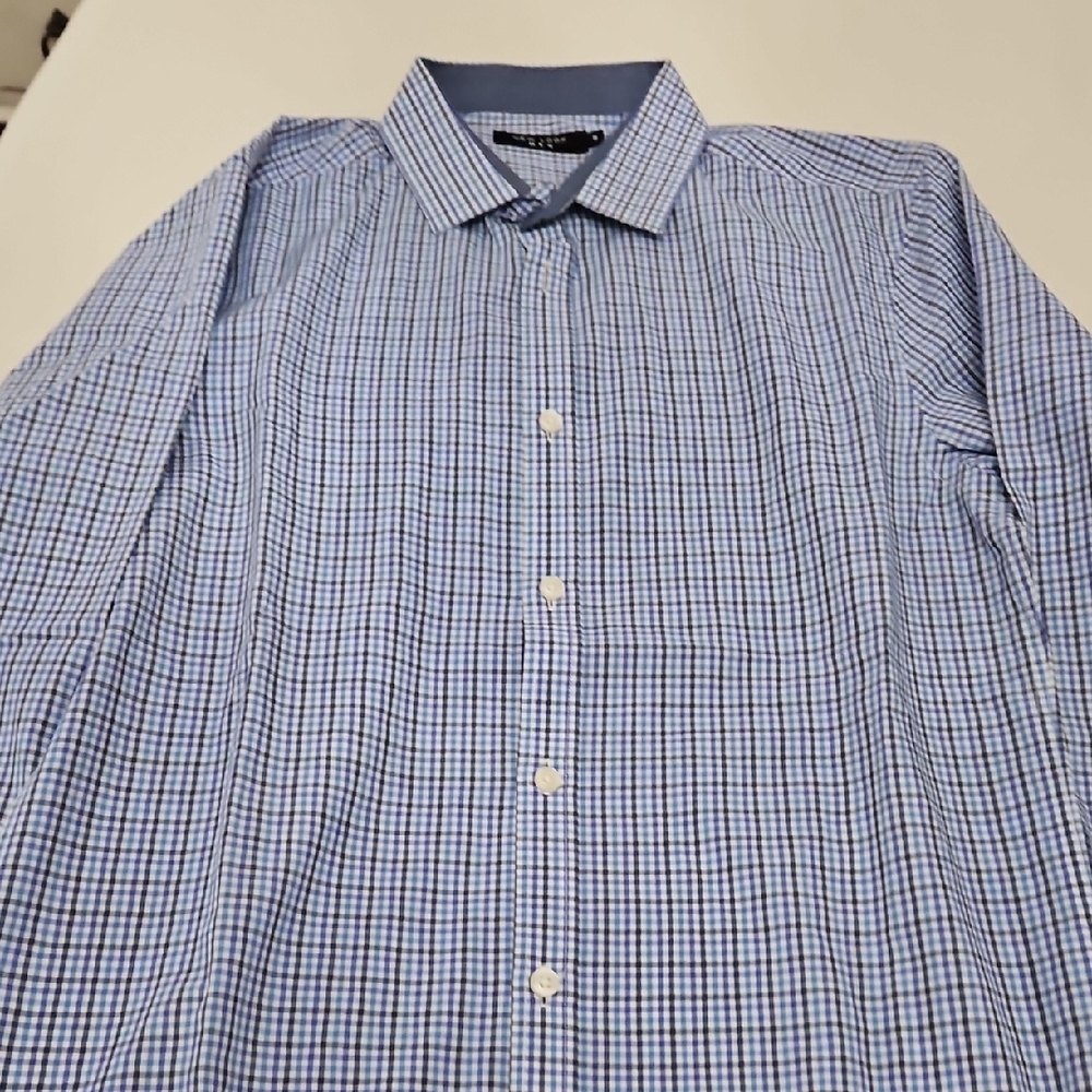 New Look Blue Casual Button Down Shirt